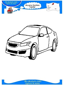 Çocuklar İçin Ford Boyama Sayfaları 